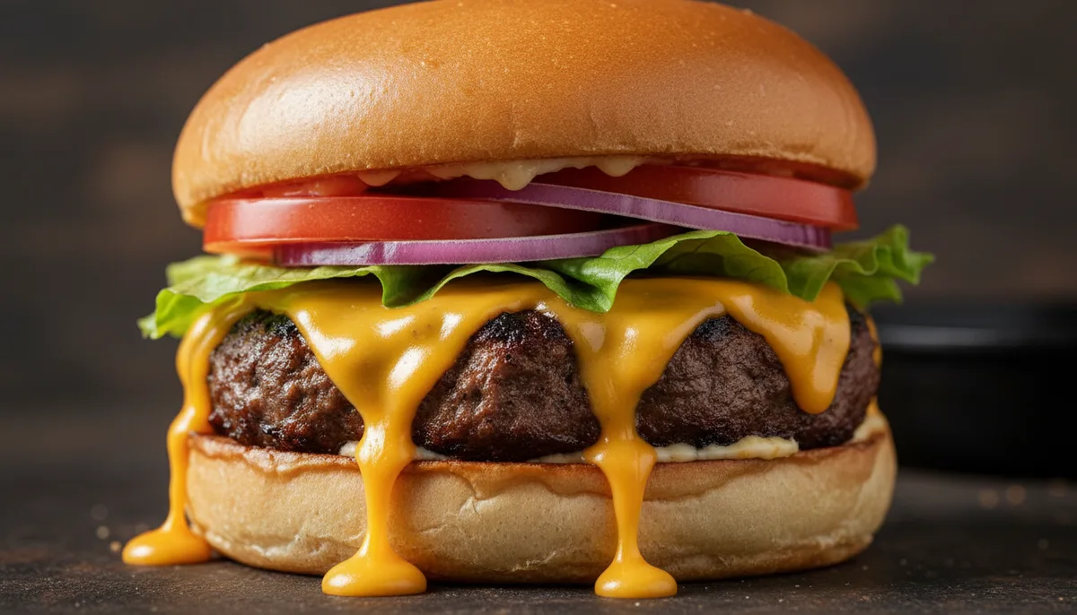 Recette hamburger américain : steak juteux, cheddar fondu et sauce maison