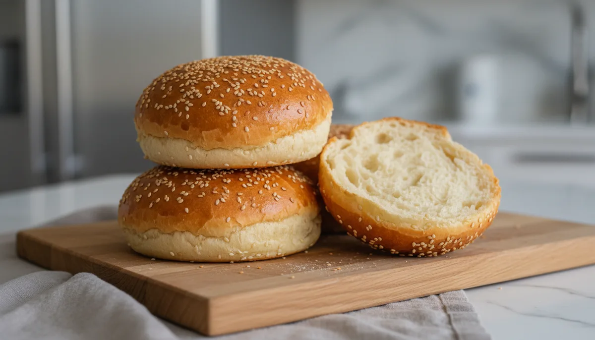 Recette pain burger Cyril Lignac : buns briochés moelleux en 1h30